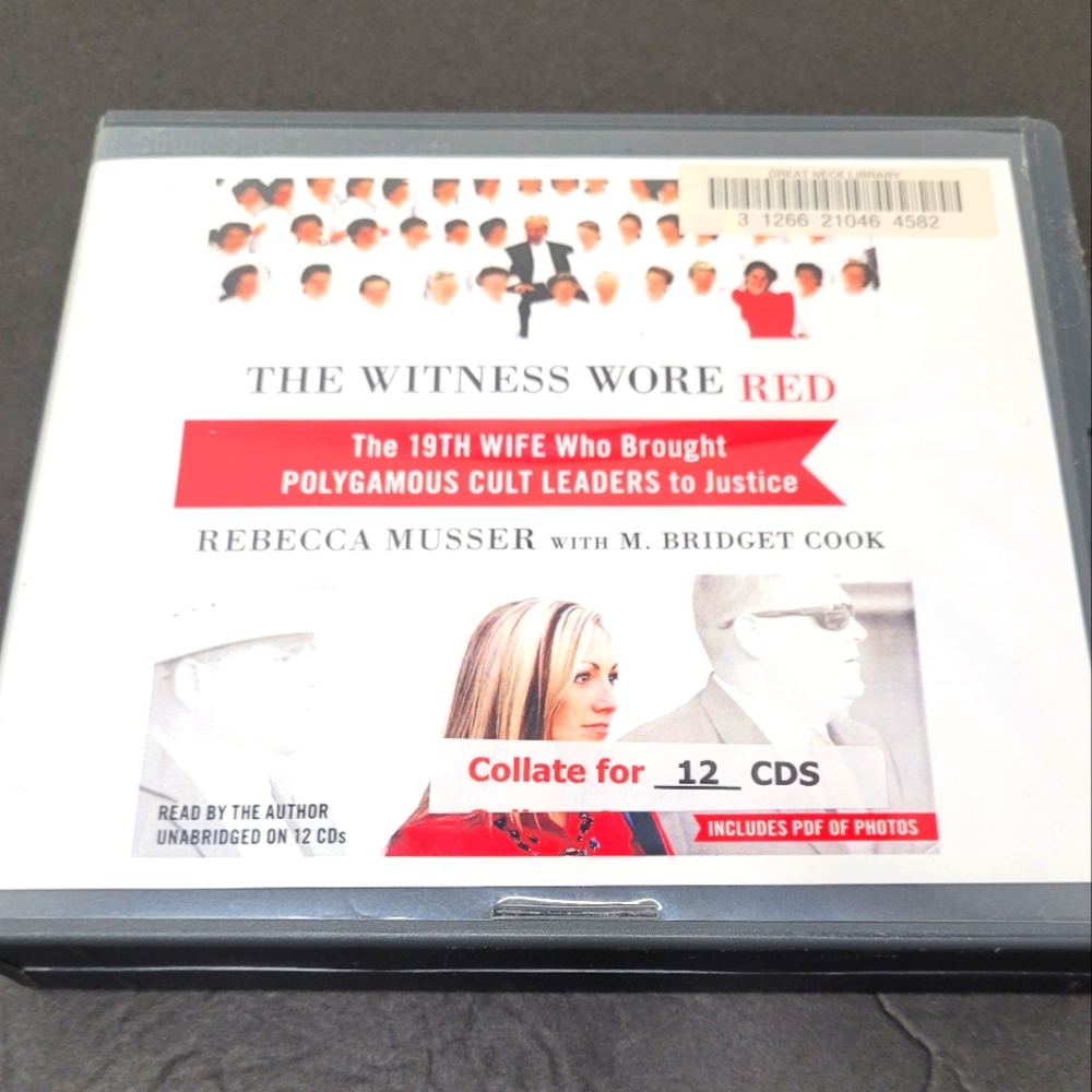 3 for $15 The Witness Wore Red Non-fiction Audiobook on CDs Ex-Library